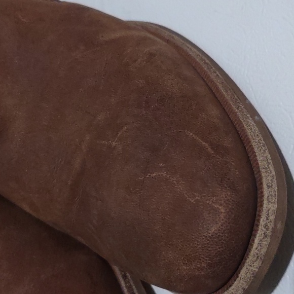 UGG Women’s Glee Brown Leather Ankle Zip Up Bootie Boots 1020262 Size 9 - Picture 5 of 10